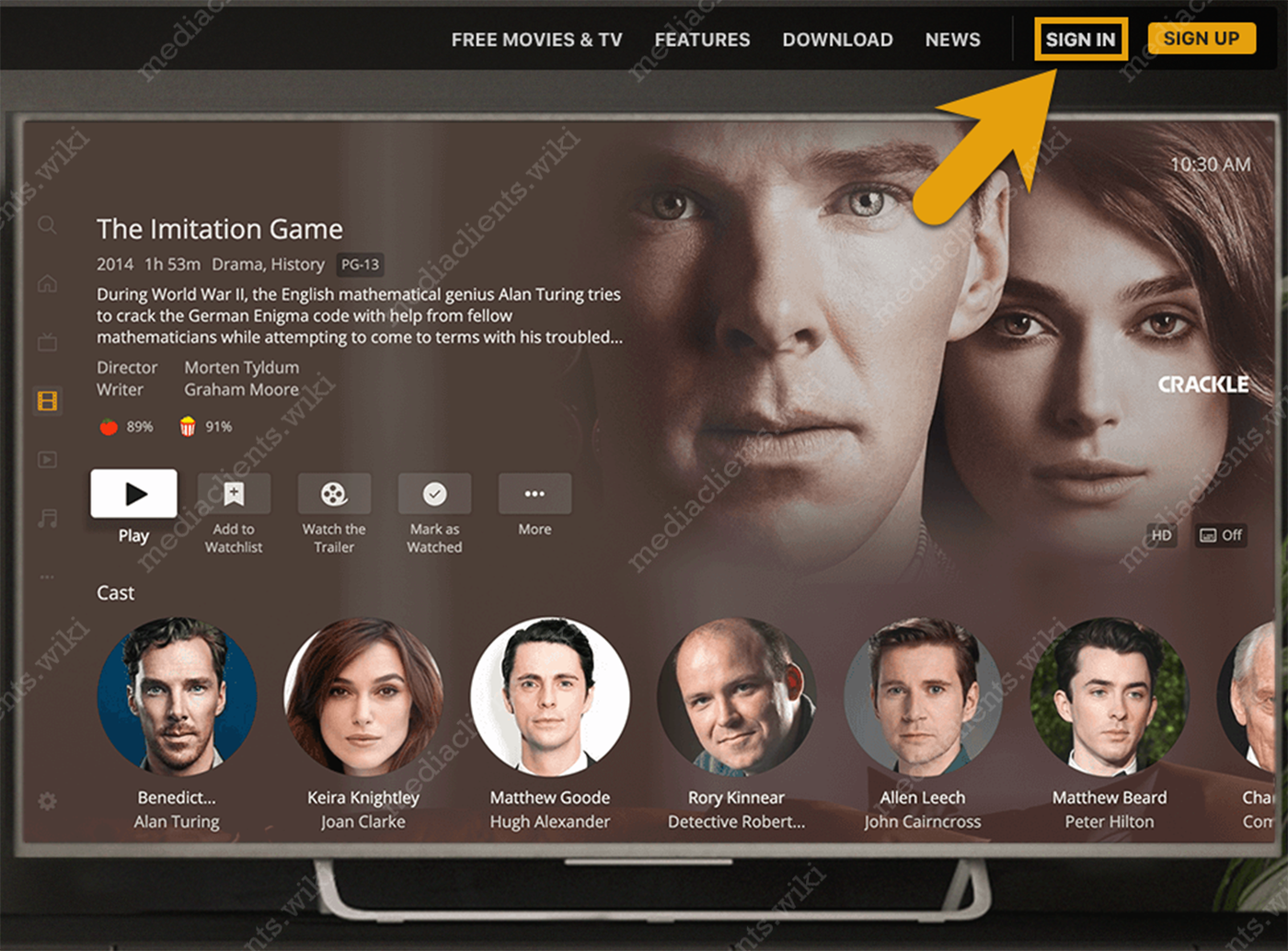 Plex.tv sign-in page